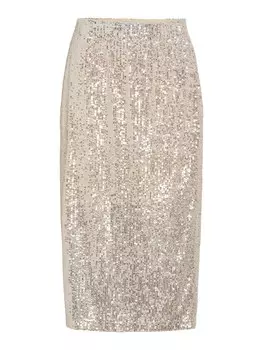 Юбка VILA Hirid, кремовый