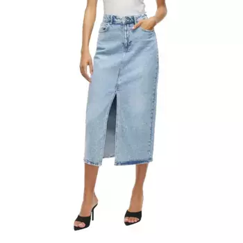 Юбка Vila Jaf denim skirt, синий