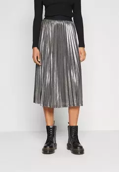 Юбка VILA ЮБКА VILINEA MIDI, цвет black/silver