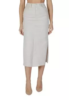 Юбка VILA миди, бежевый