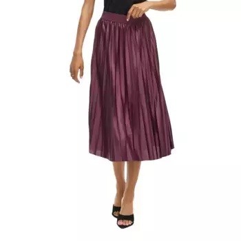 Юбка Vila Nitban midi skirt, фиолетовый
