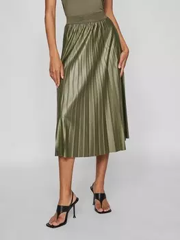 Юбка Vila Plissee, хаки