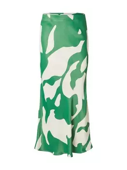 Юбка VILA ROUGE EDIT, цвет Ecru/Green