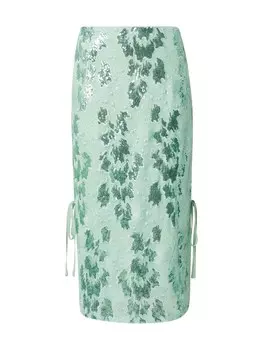 Юбка VILA ROUGE EDIT Rouskylar, цвет Pastel green/Dark green