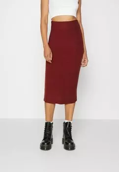 Юбка VILA VIRIL PENCIL SKIRT, цвет fired brick