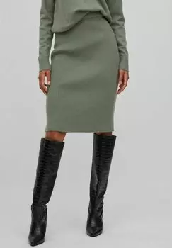 Юбка VILA, зеленый меланж