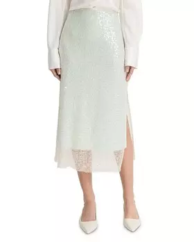 Юбка Vince с пайетками, синий