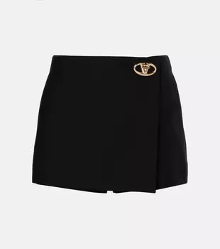 Юбка VLogo Bold Crepe Couture Valentino, черный