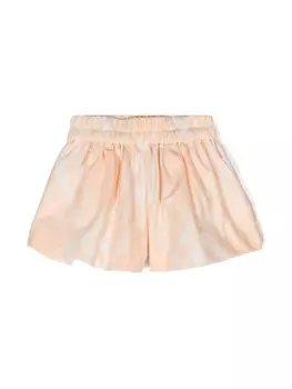 Юбка в клетку Burberry Kids, оранжевый