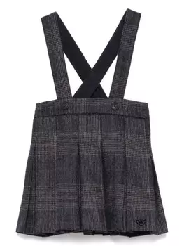 Юбка в клетку Emporio Armani Kids, синий
