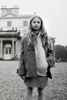 Юбка в клетку ZARA, бордо