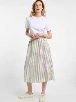 Юбка в линию Dreimaster, бежевый