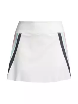 Юбка в полоску с высокой талией Match Addison Bay, белый