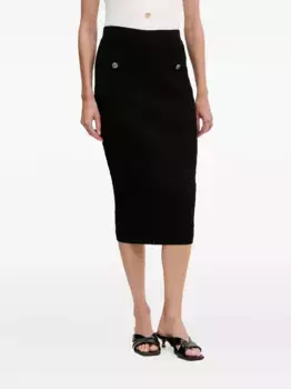 Юбка в рубчик GUESS USA, черный