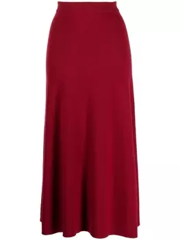 Юбка в рубчик N.Peal, красный