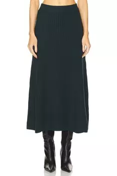Юбка в рубчик с панелями story 1 Zimmermann, цвет forest