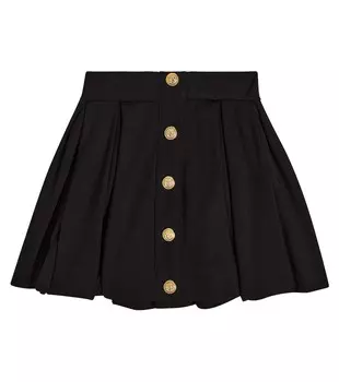 Юбка в складку Balmain, черный