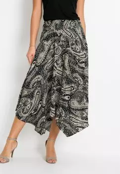 Юбка в складку bonprix, черный