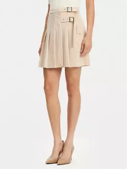 Юбка в складку стандартный крой 25EB711/21ME Maryley, бежевый