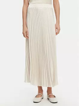 Юбка в складку стандартный крой SU501C Kontatto, экрю