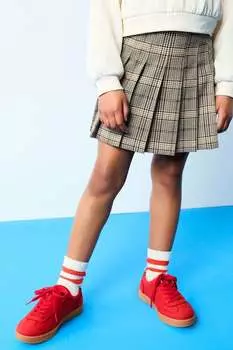 Юбка в складку в клетку (3 16 лет) Next, нейтральный