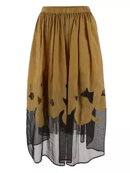 Юбка в стиле колор-блок Gentry Portofino, желтый