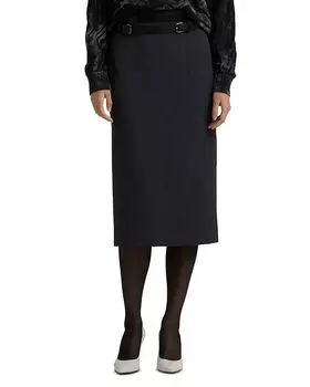 Юбка в тонкую полоску St. John, серый