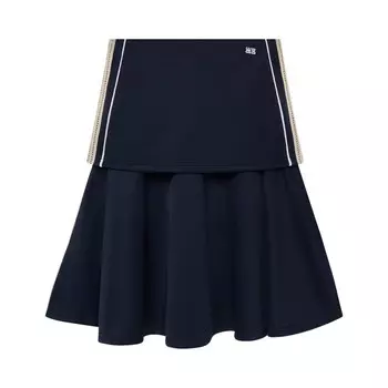 Юбка Wales Bonner Mantra Layered Skirt, темно-синий