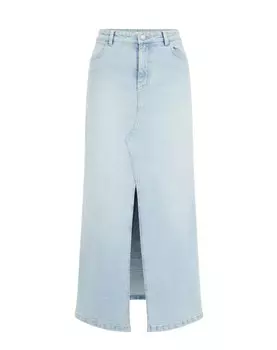 Юбка We Fashion, синий джинсовый