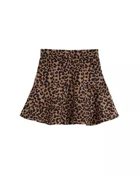 Юбка WE Fashion Skirt, коричневый/черный