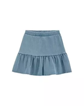 Юбка WE Fashion, светло-синий