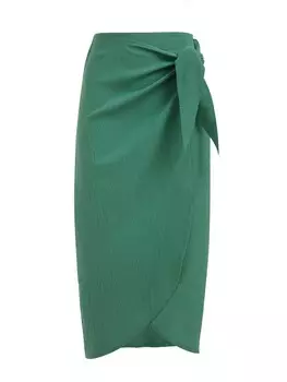 Юбка WE Fashion, зеленый