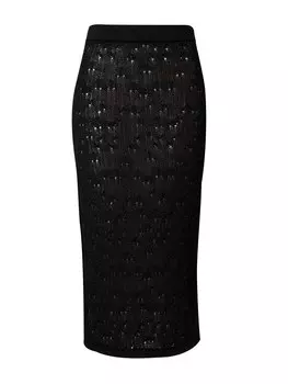 Юбка WEEKDAY Melany, черный