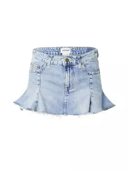 Юбка WEEKDAY Soho, синий деним