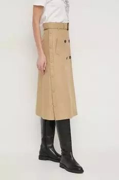 Юбка Weekend Max Mara, бежевый