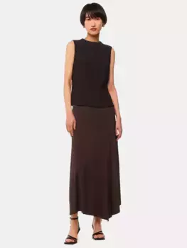 Юбка Whistles Katrina Asymmetric Maxi, цвет chocolate