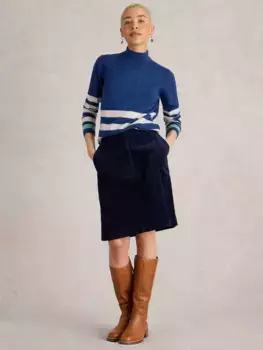 Юбка White Stuff Marie Organic Cotton Blend Corduroy, цвет dark navy