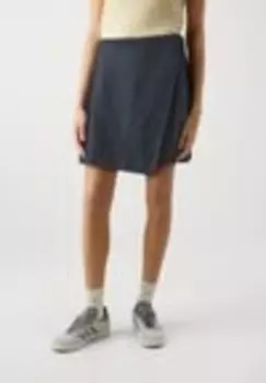 Юбка внахлест WRAP SKORT Abercrombie & Fitch, черный