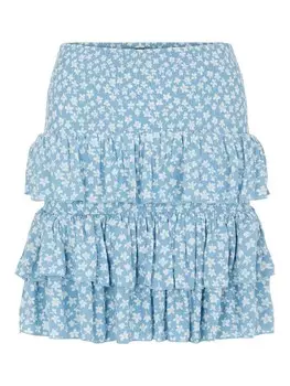 Юбка YAS Lura, светло-синий