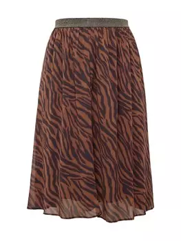 Юбка Z-One Gina, коричневый/карамельный/темно-коричневый