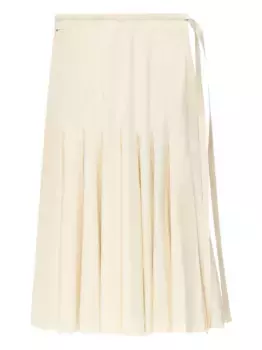 Юбка-запах с панелями Another Tomorrow, нейтральный