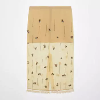 Юбка Zara Embellished Midi, золото