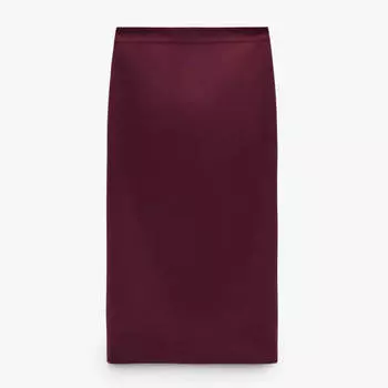 Юбка Zara Midi Pencil, винный