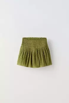 Юбка ZARA, зеленый