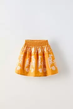 Юбка ZARA, желтый
