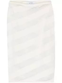 Юбка Zebara с полупрозрачными вставками Gimaguas, белый