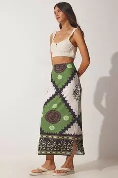 Юбка - Зеленый - Макси Happiness stanbul