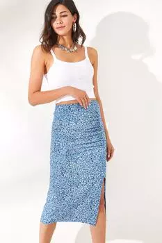 Юбка - Зеленый - Миди Olalook, зеленый