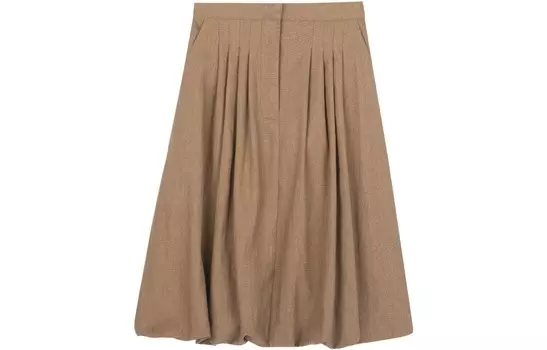 Юбка женская Burberry длинная, хаки