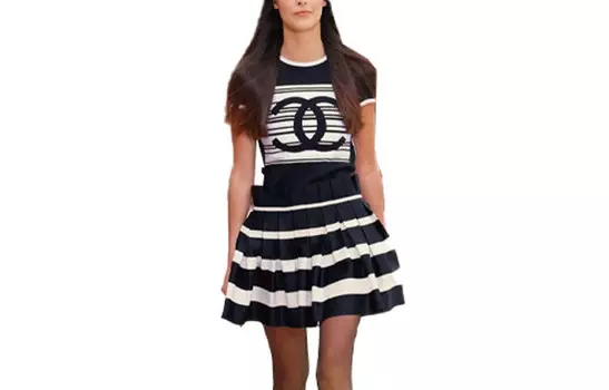 Юбка женская Chanel, черный / белый